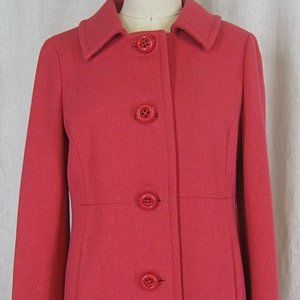 Jcrew Fuchsia double cloth sz 6 lady day coat